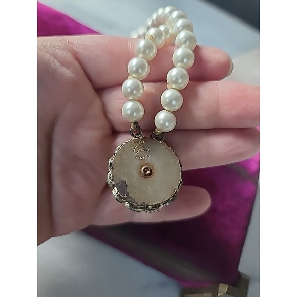 Coro Faux Pearl Beaded Necklace, READ FAIR CONDITION - Picture 6 of 10